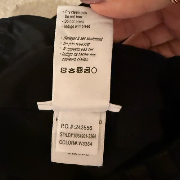 PAIGE Coated Black Mayslie Cropped Joggers in Black Fog Luxe - Picture 10 of 13